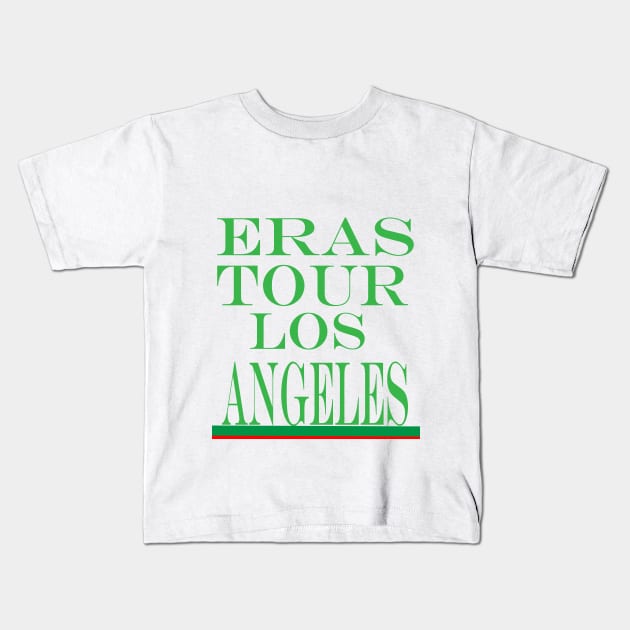 eras tour los angeles Kids T-Shirt by NadisinArt